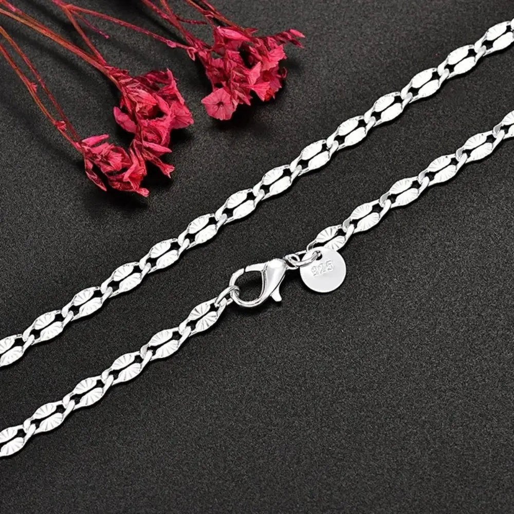 925 Sterling Silber 4mm Kette