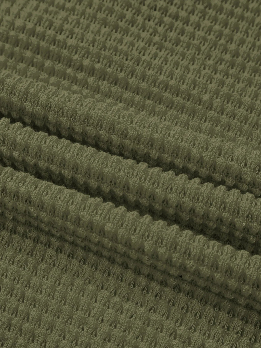 Textured Knit Button Detail Top