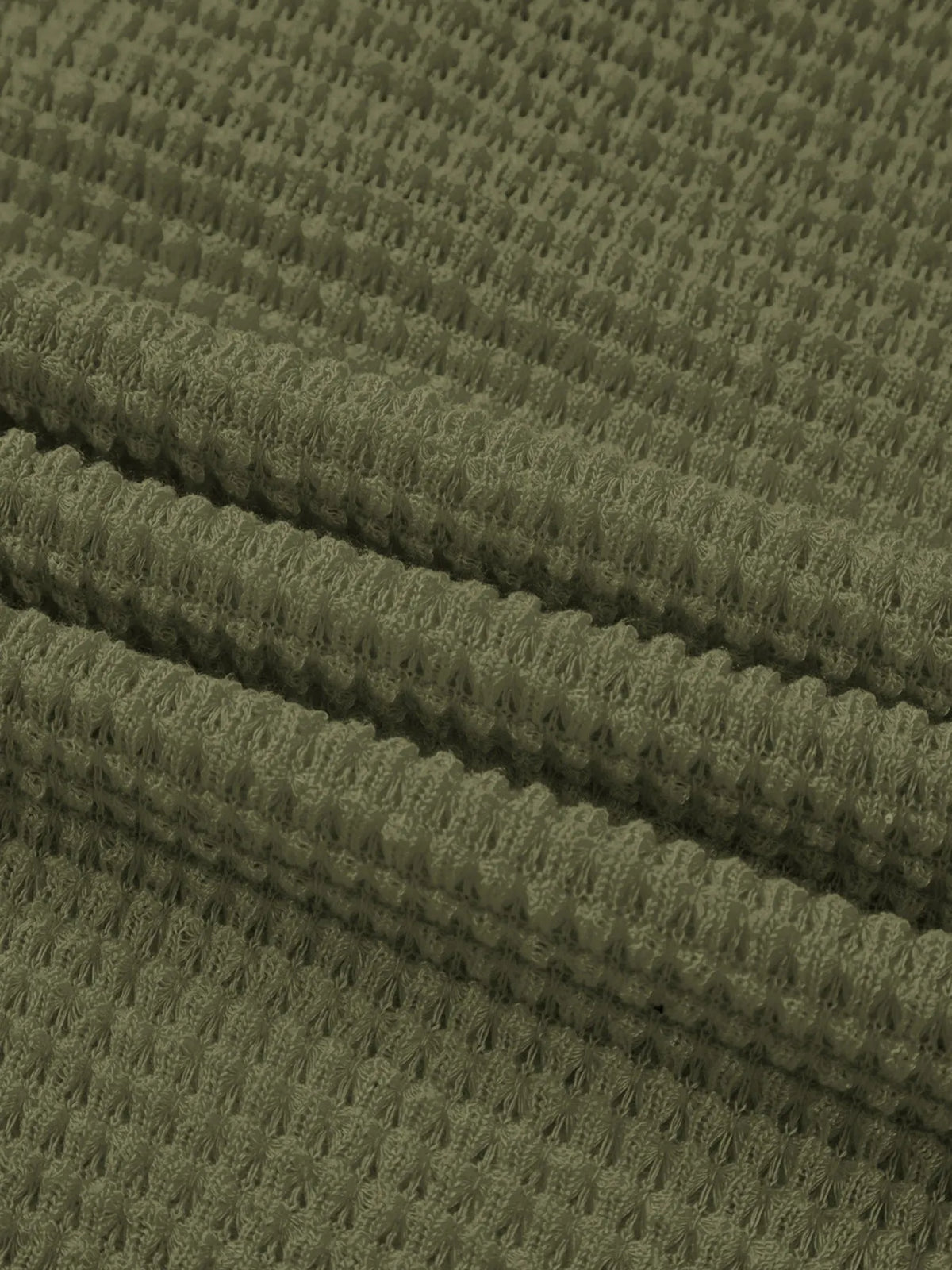 Textured Knit Button Detail Top