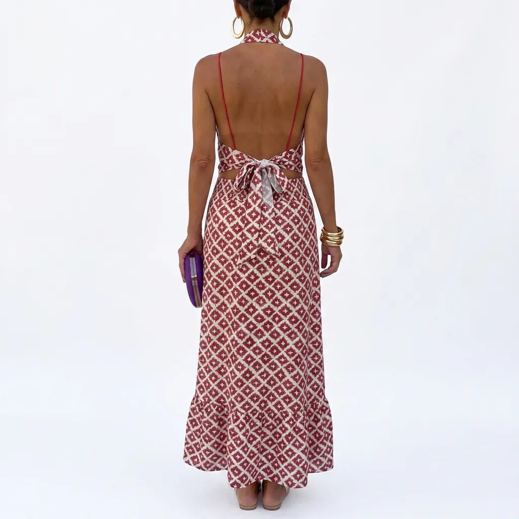 Womenâ€™s Dress with Asymmetric Neckline and Lightweight Material