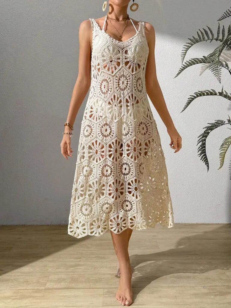 SaÃ­da de Praia Vestido Branco Babi