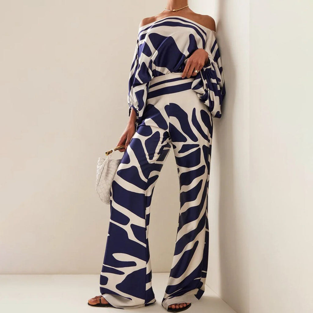 LOTTE | Stijlvolle Satijnen Dames Set – Elegant, Off-Shoulder & Luxe Comfort