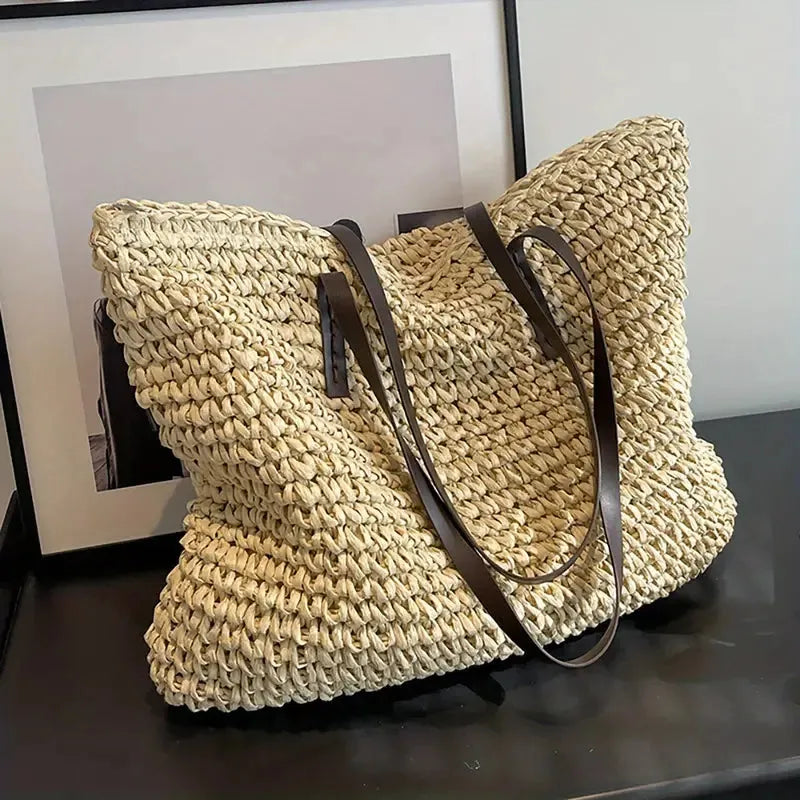 - große gewebte Tragetasche Tasche im Bohemian-Beachy-Stil