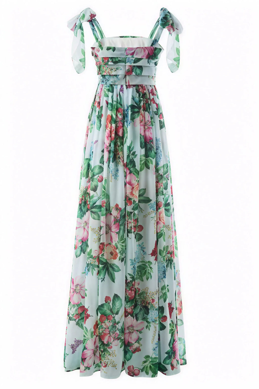 Blumiges Kleid mit fließendem Schnitt