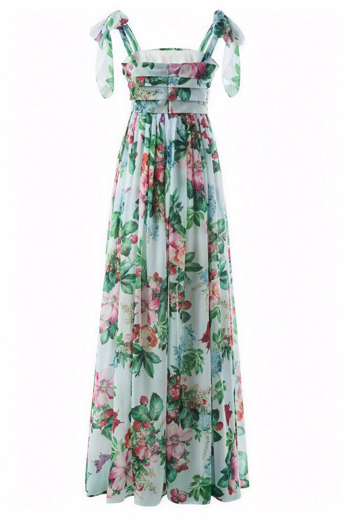Blumiges Kleid mit fließendem Schnitt