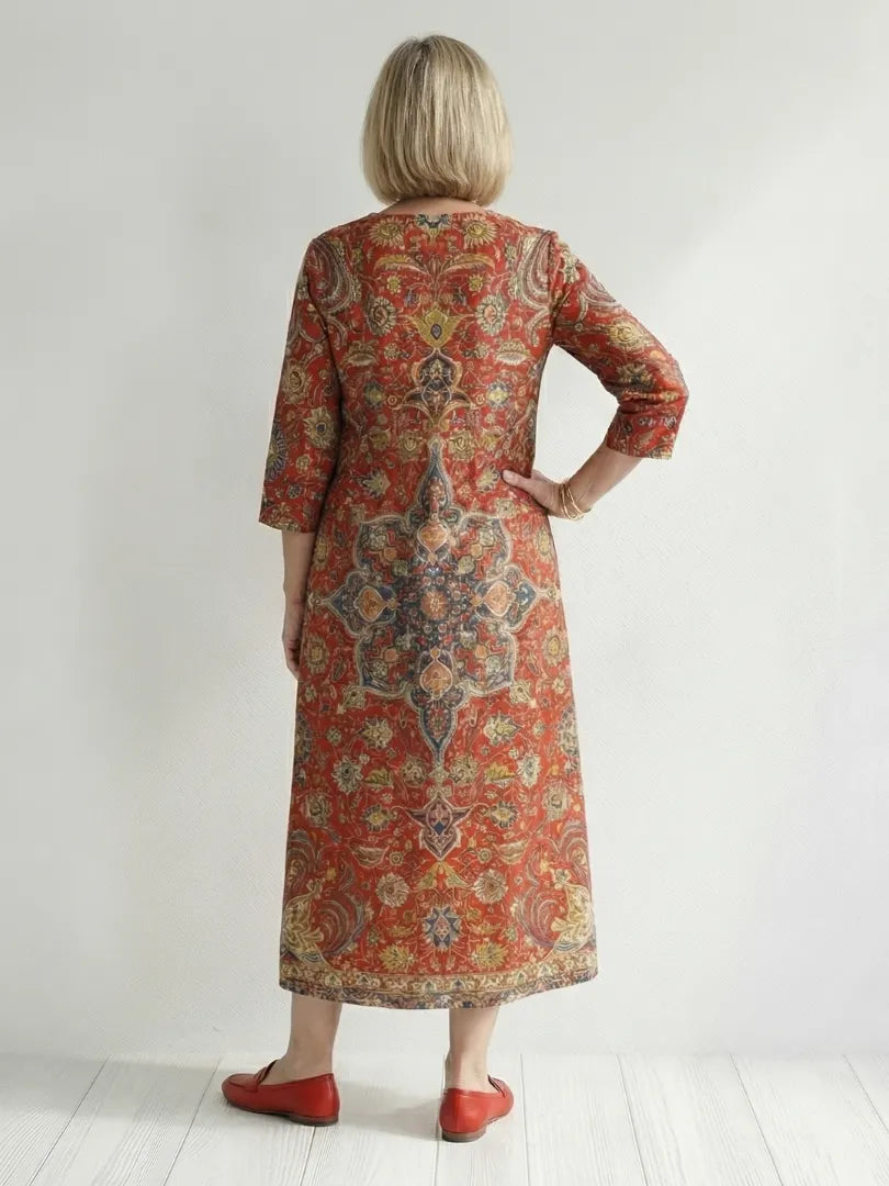 Carter | Ease Patchwork Midi Dress