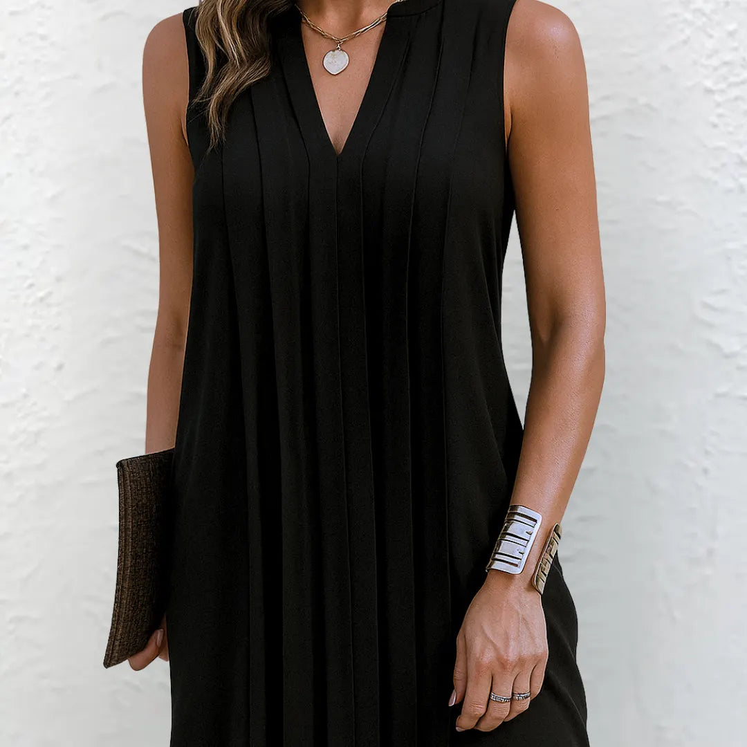 Camilla | Elegant flatterende kjole med V-hals