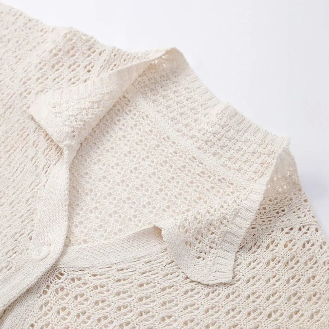 Boho Chic Zweiteiler: Cropped Top & Rock