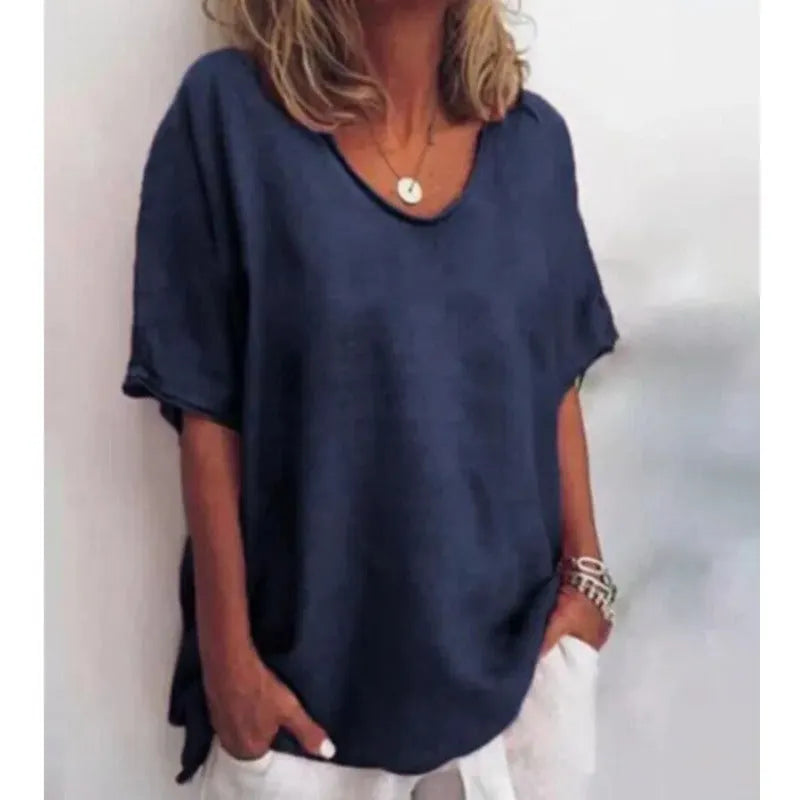 Iris | Vielseitiges Damen V-Ausschnitt-Shirt
