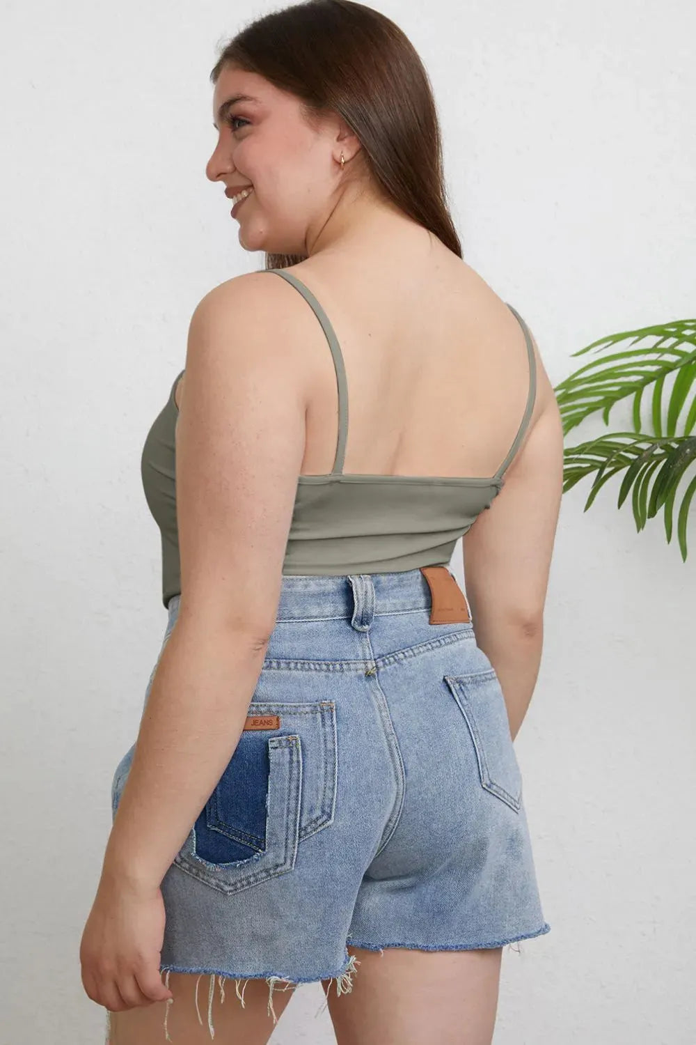 Basic Bae Full Size Round Neck Slim Cami Plus Size