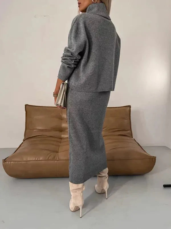 Anouk | Knitted Turtleneck Dress