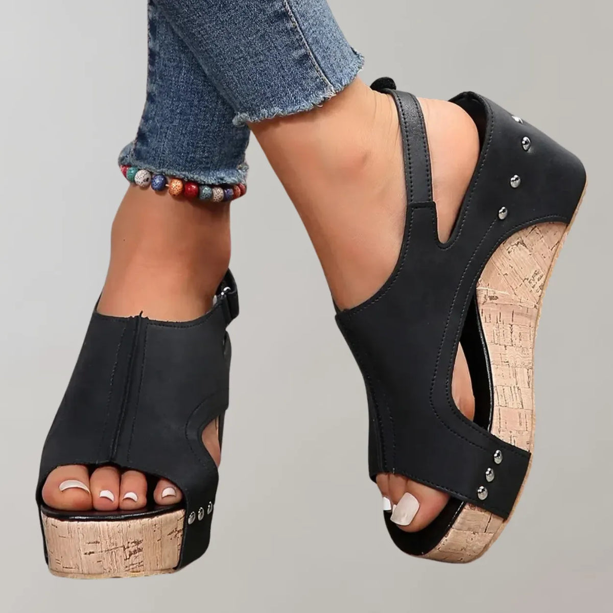 - OrthopÃ¤dische Sandalen mit hohen AbsÃ¤tzen Sandalen damen bequem