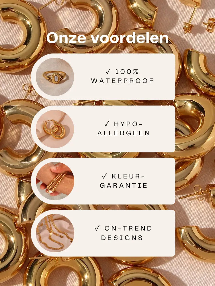 AALTJE | Lucky Hoefijzer Ketting Voor Dames Goud – 18K Gold Plated, Tijdloos, Betekenisvol