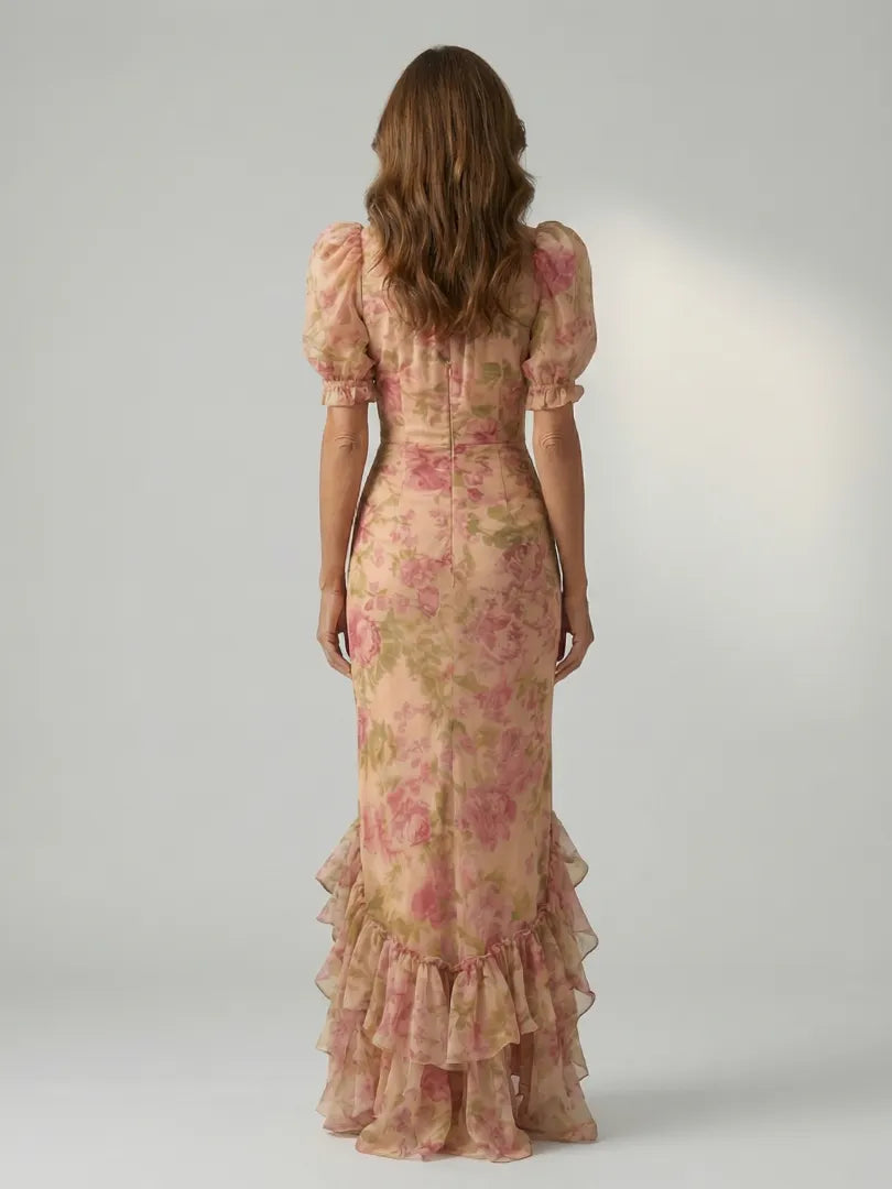 Vianne | Gentle High Neck Maxi Dress