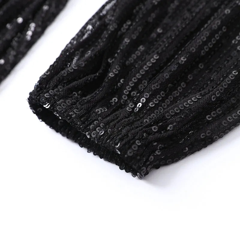Glitter Feestjurk Met Ceintuur | Elegant, Comfortabel En Perfect Voor Elke Gelegenheid