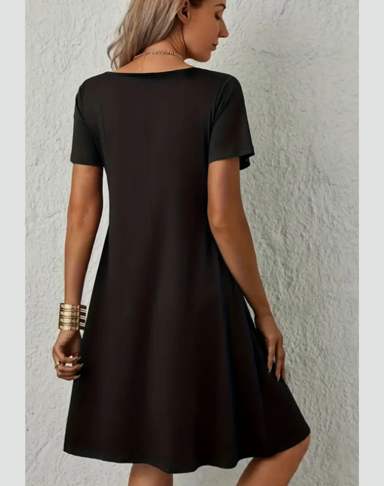 Sandria | V-Neck Women's Midi Dress