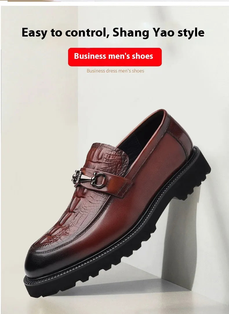 Elegante Herren Mokassins aus Leder