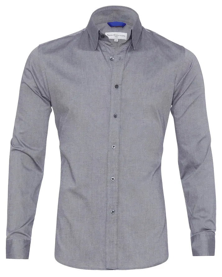 Kurt | Elegantes Hemd mit Stretch und Knopfleiste