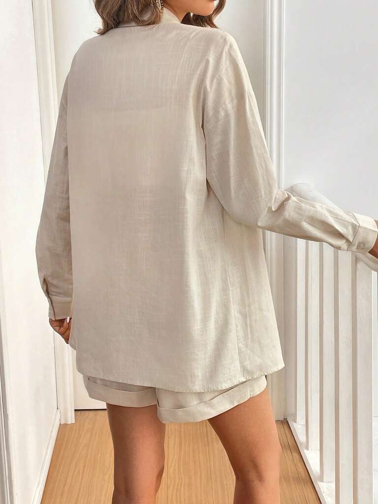 Conjunto Feminino Short e Blusa 100% AlgodÃ£o Jasmine Damasco