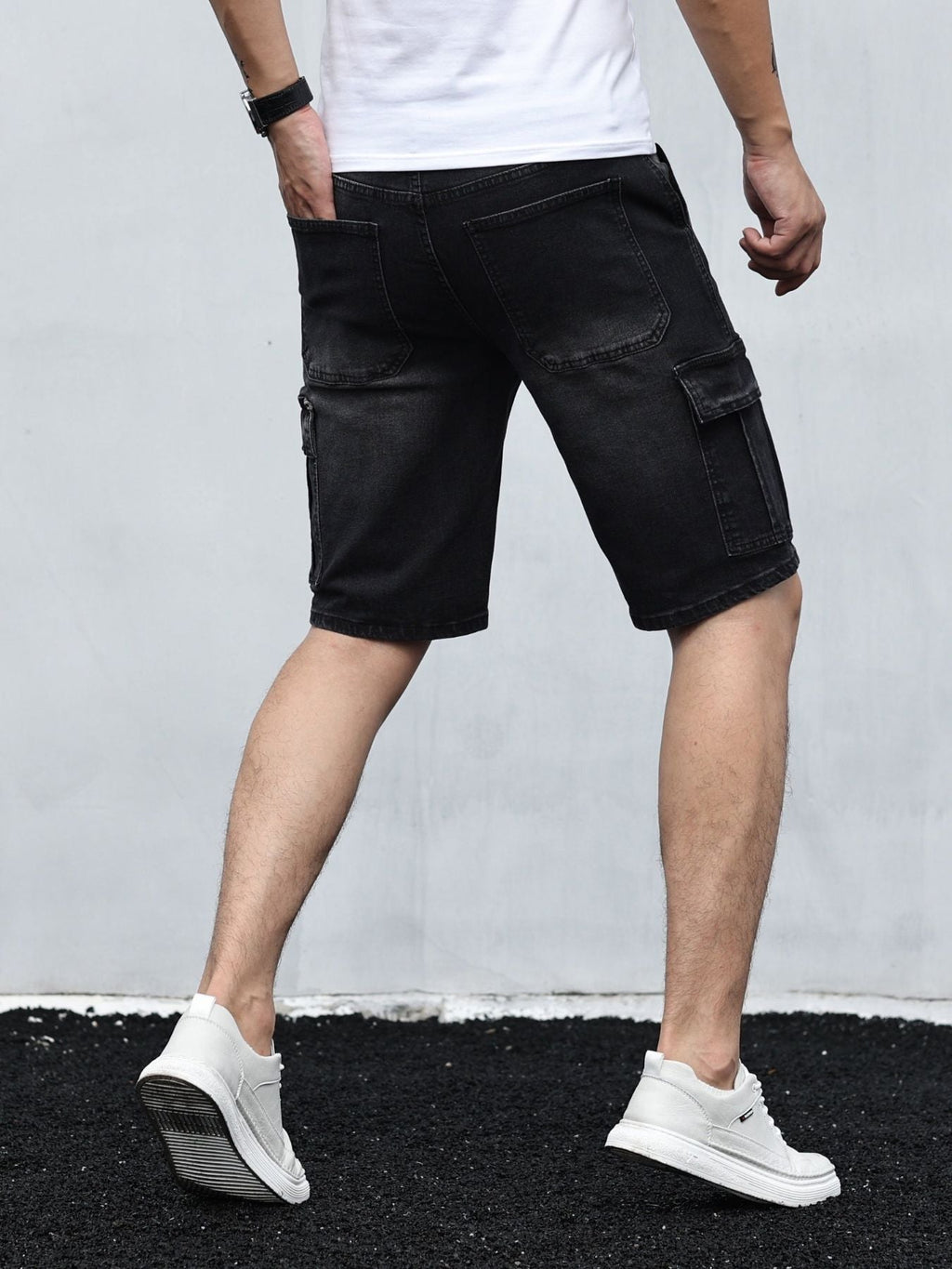 Cargo Denim Shorts Für Herren