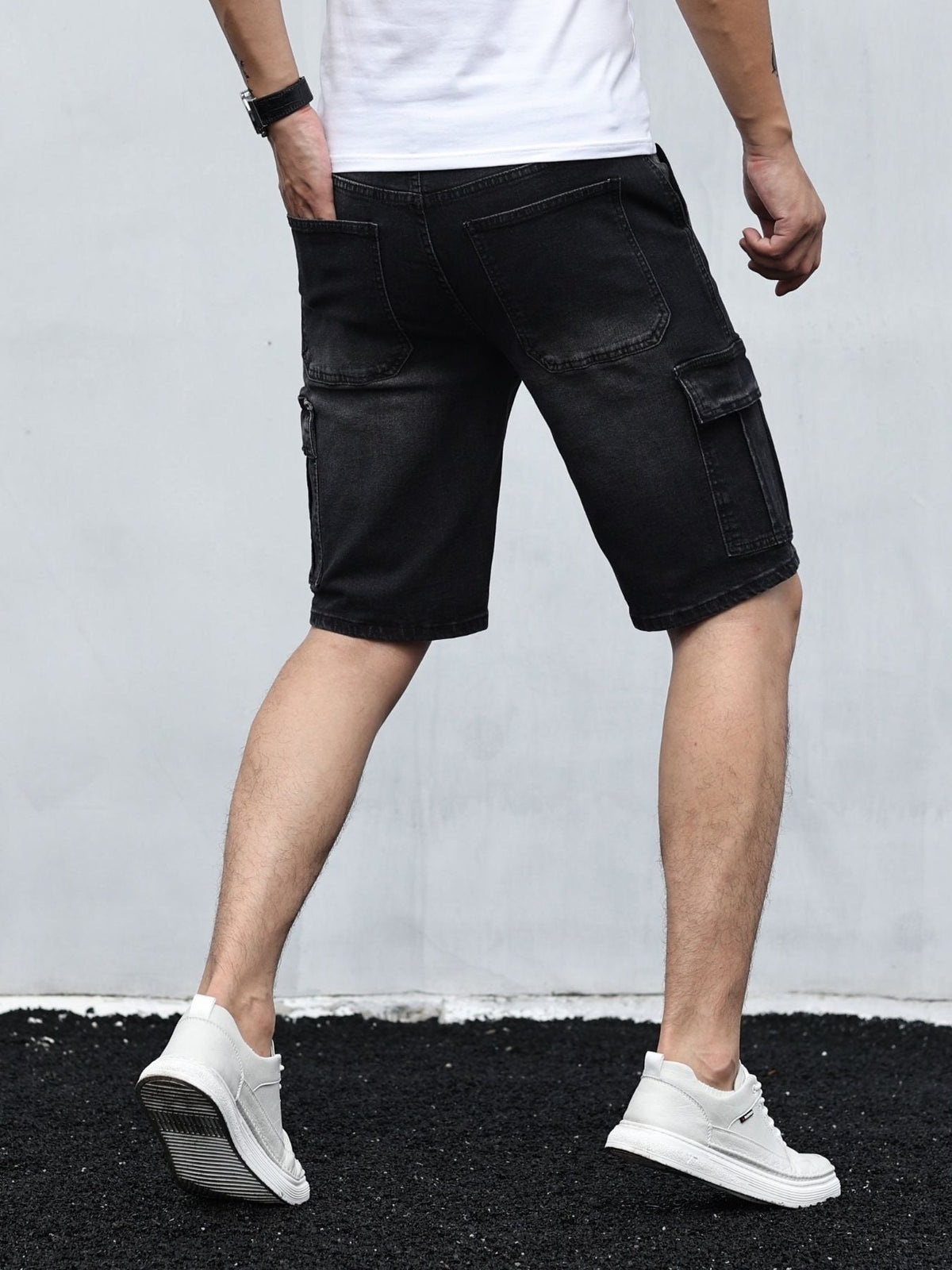 Cargo Denim Shorts Für Herren