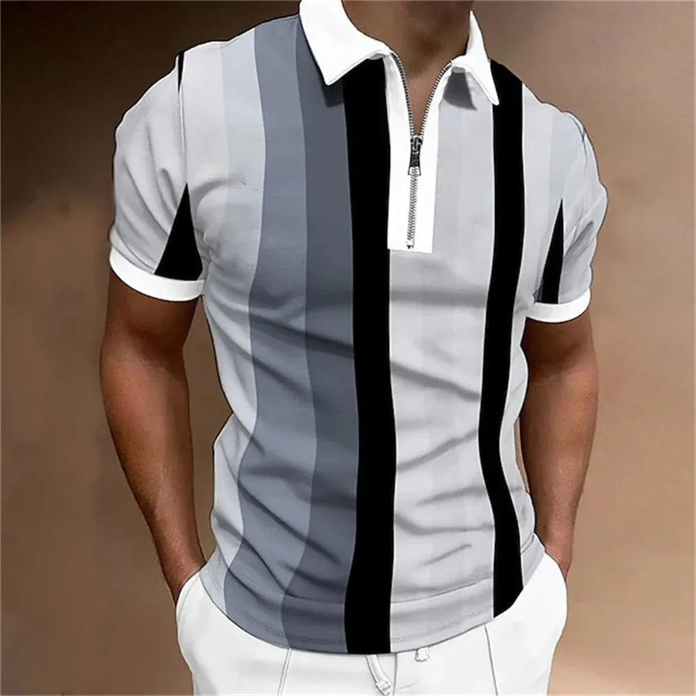 - Gestreiftes Polohemd