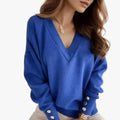 Chic Oversized Top mit V-Ausschnitt