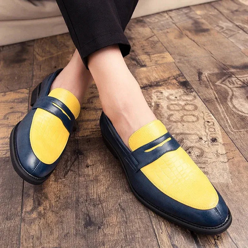 Herren Sommer Loafer Plateau