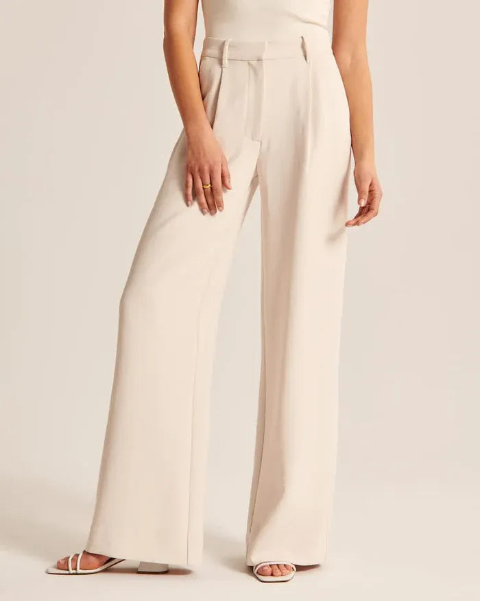 Keni | Elegant Wide-Leg Trousers with High Waist