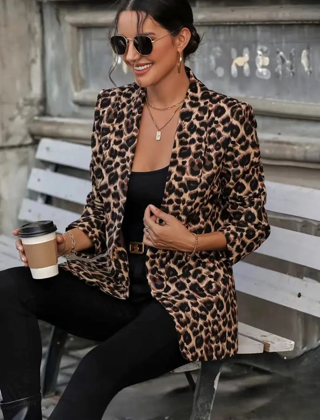 FELICE | Luipaardprint Blazer Voor Dames â€“ Gedurfd, Verfijnd, Veelzijdig