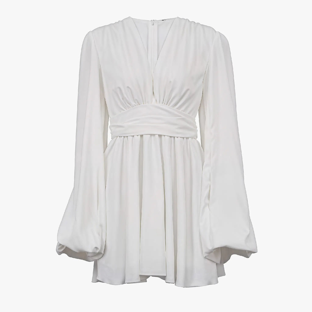 Elegantes Kleid mit Ballonärmeln & A-Linie