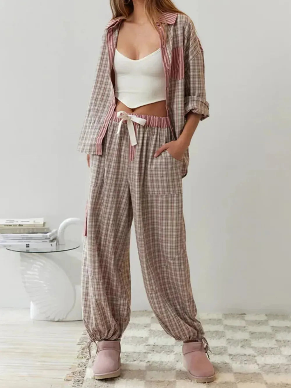 Viktoria - 2-teiliges lÃ¤ssiges Pyjama-Set