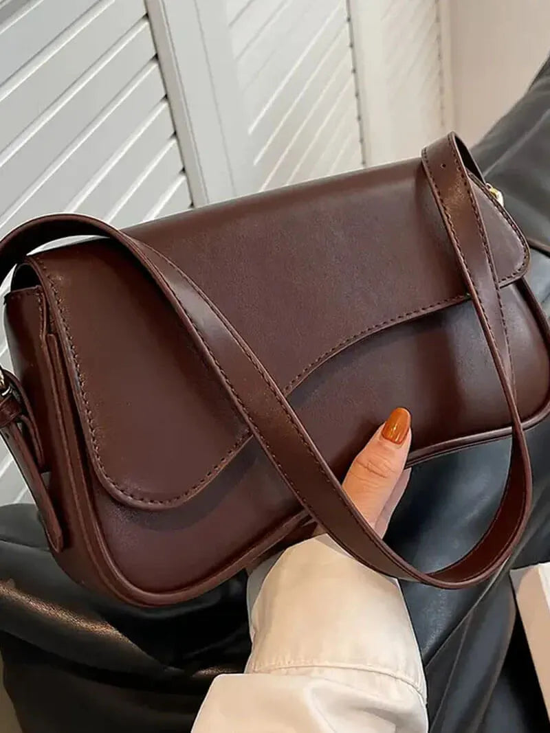 JANITA | Dames Schouder Tas Met strak & Golvend Design - Veelzijdig, Luxe & Modieus