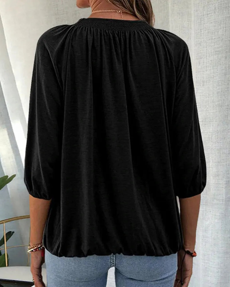Caroâ„¢ - Schicke Bluse mit BischofsÃ¤rmeln