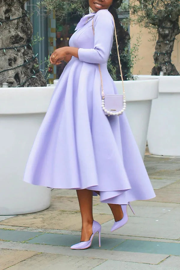 3/4-Ã„rmel Swing-Kleid
