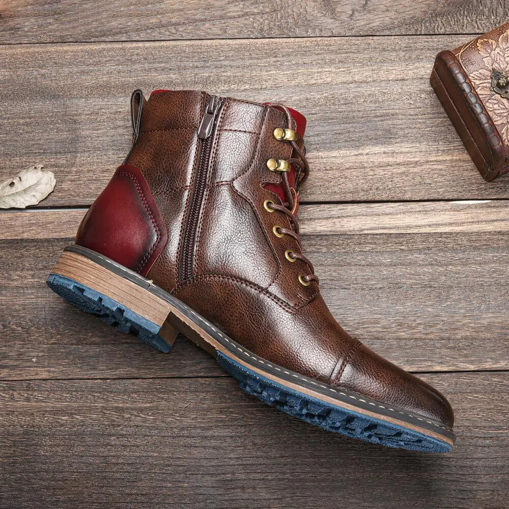 Klassische Oxford Lederstiefel FÃ¼r Herren