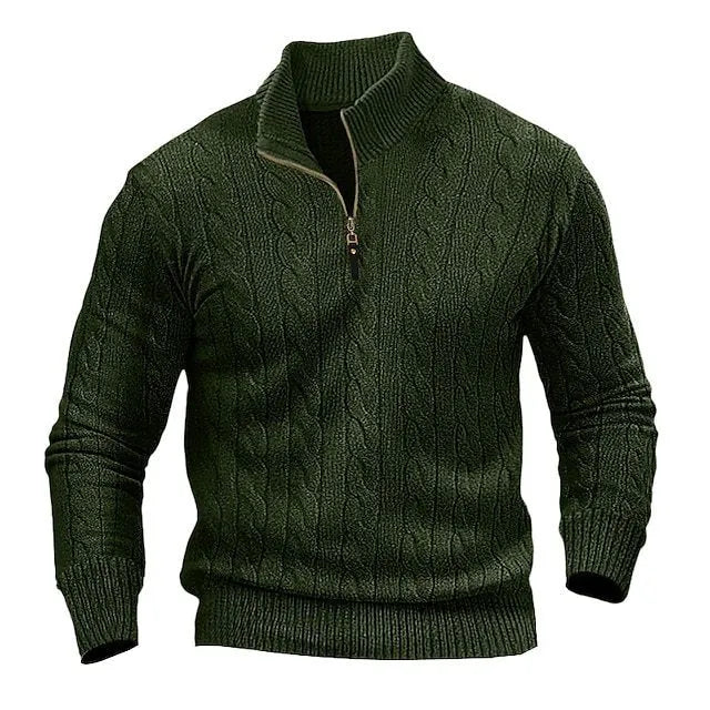 Herrenpullover mit ReiÃŸverschluss