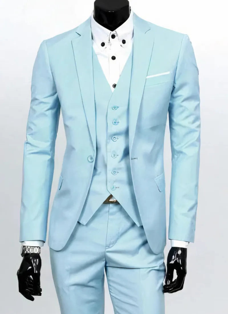 Herren Hochzeit Anzug Komplett Set