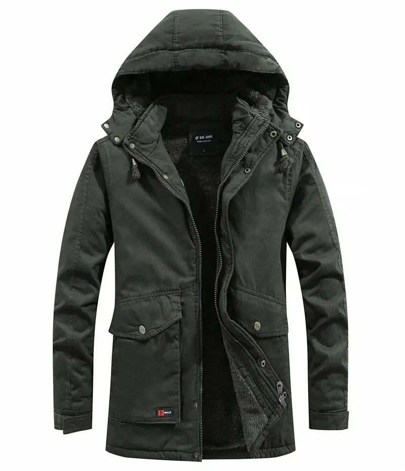 - Winterjacke mit Kapuze für Herren