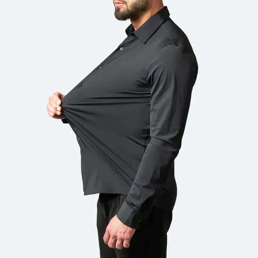 Herren Langarm Hemd Stretch