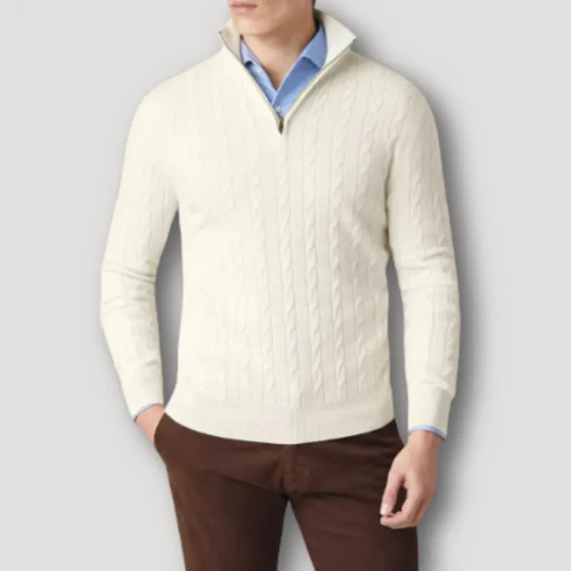 GARY | Eleganter Pullover mit Reißverschluss für Herren