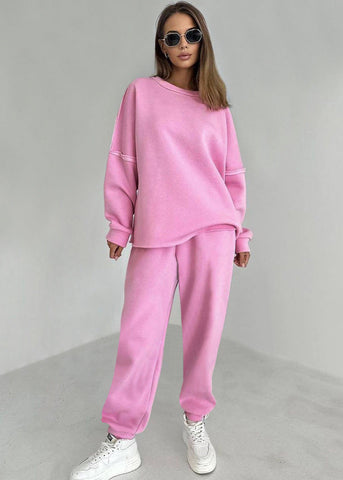 Oversized Women's Tracksuit with Sweater and Pants