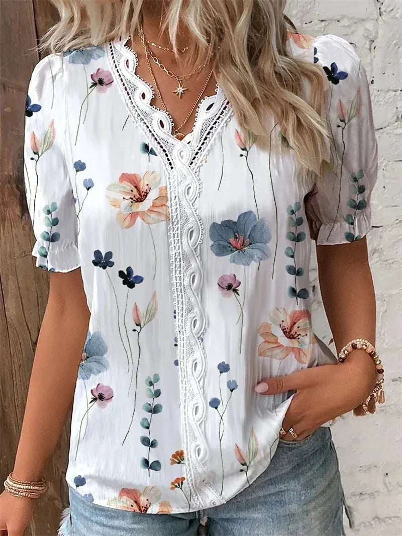 BOHO | Bluse mit Blumendruck