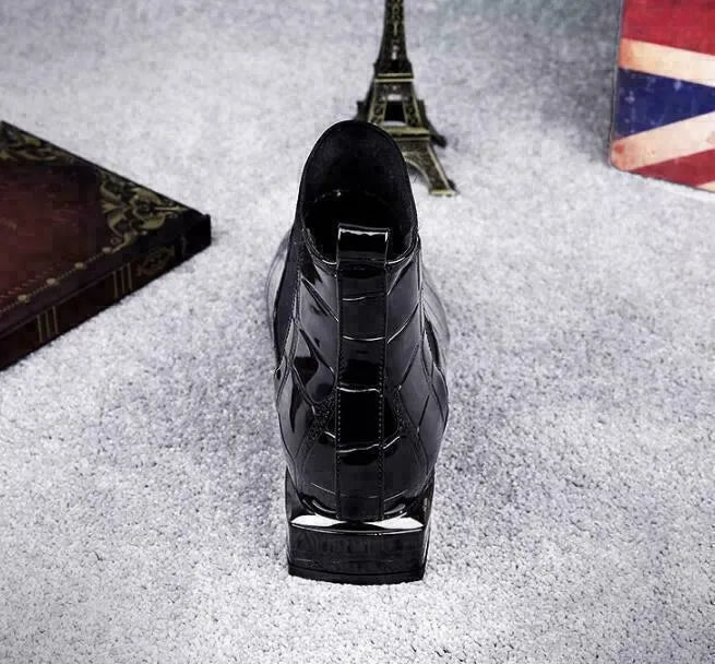 Damen Lederstiefel mit rutschfester Gummisohle
