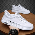 Leder Herren Sneakers Mit Buchstabenprint