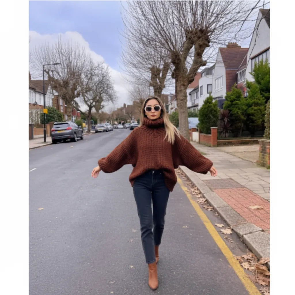 Olivia Zeitlose Oversize Strickpullover