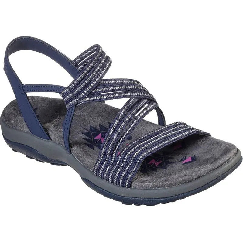 Lightweight Women's Sandals With Elastic Straps And Open Toe