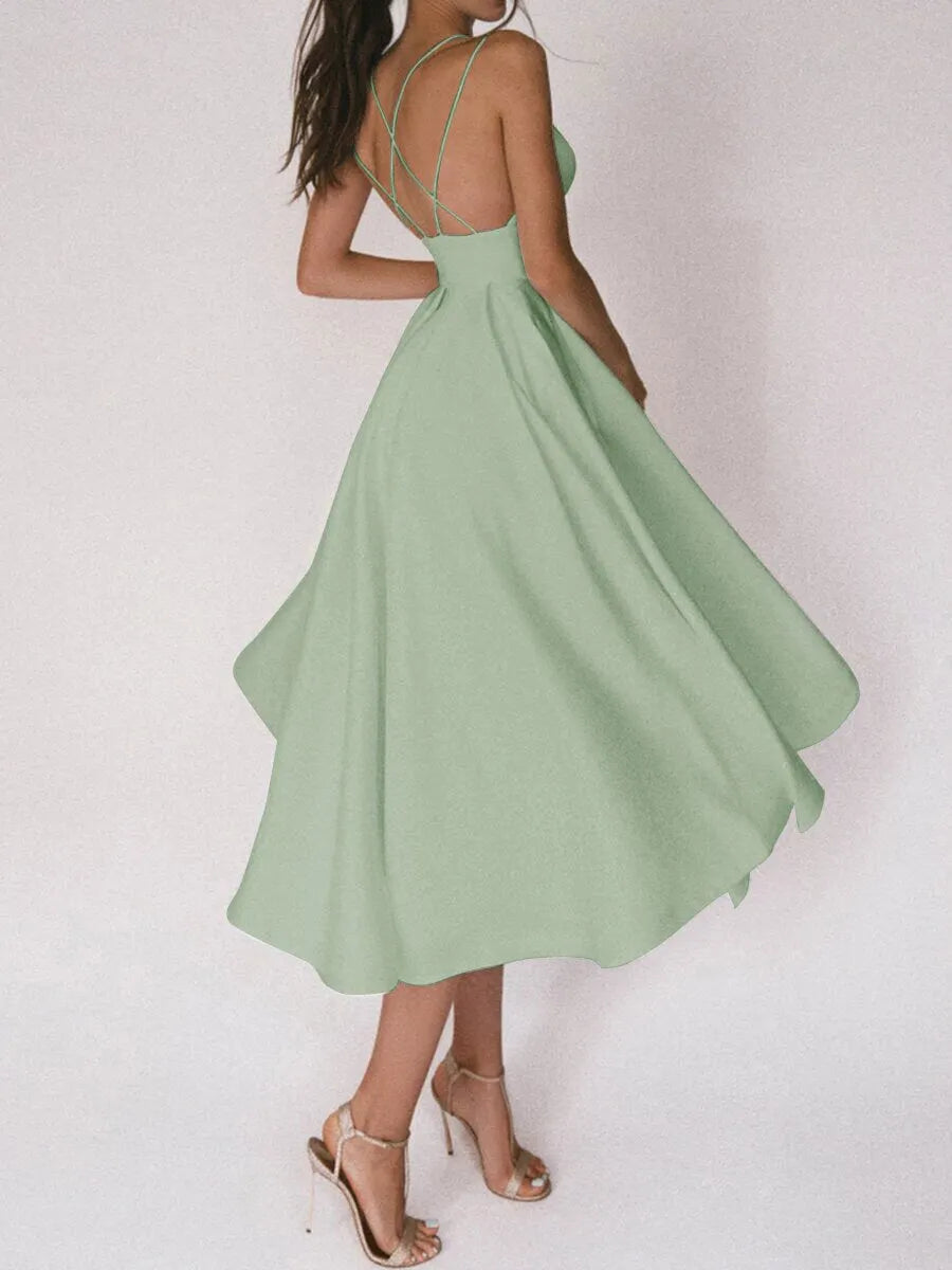 Grace Das elegante TrÃ¤gerkleid mit V-Ausschnitt