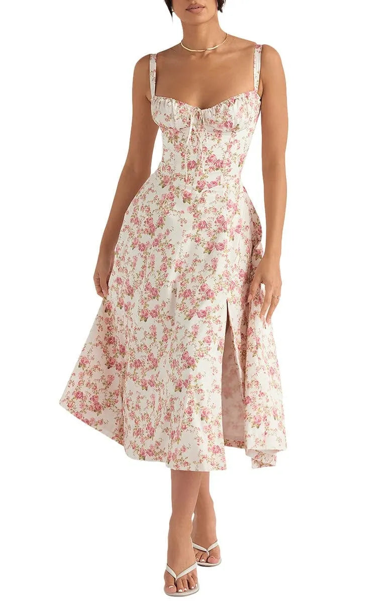 Blumiges Corsagenkleid