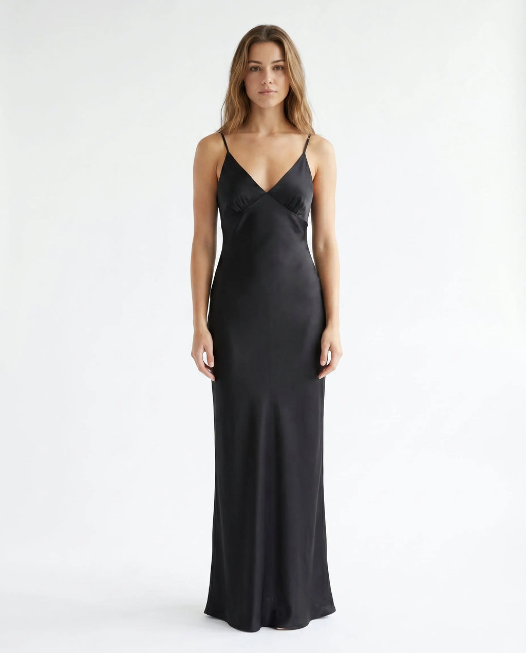 Elegant Maxi Dress for Women with Luxurious Ruffles and Deep Color